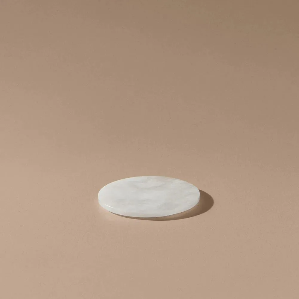 Alabaster marble coaster