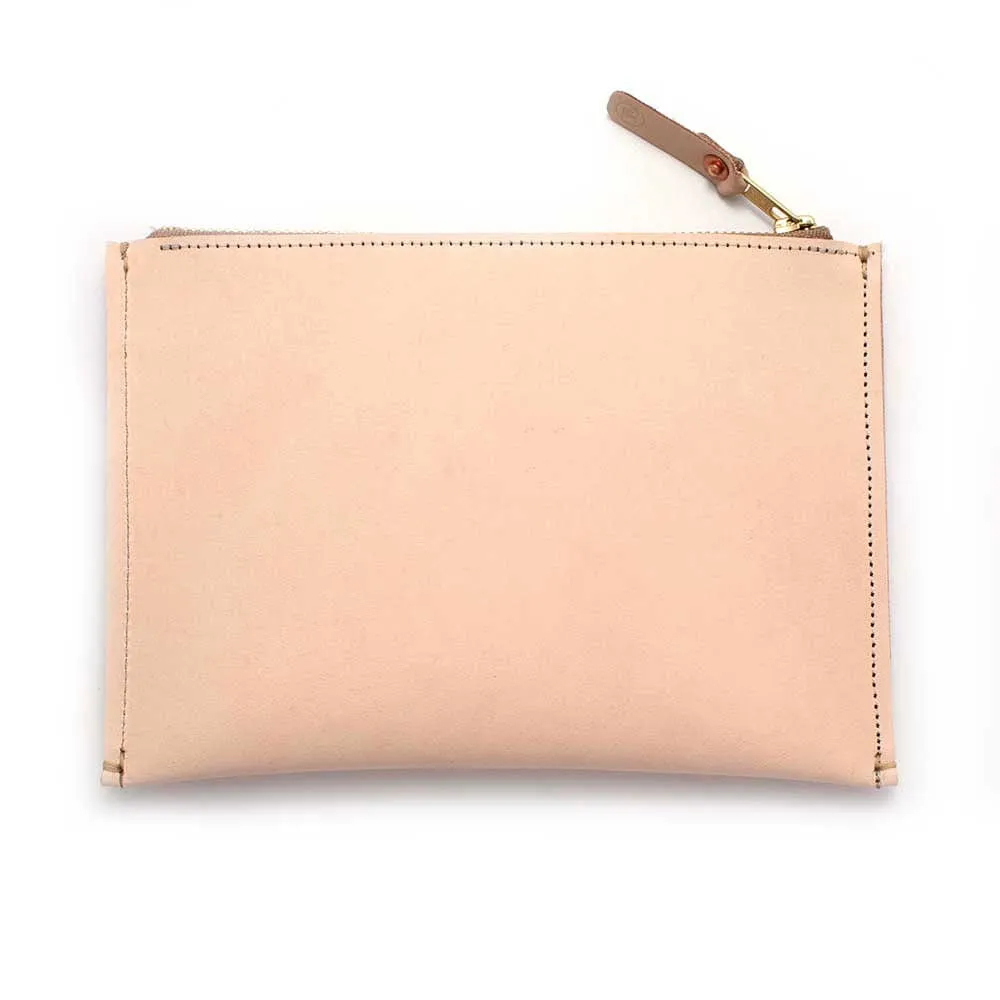 All-Purpose Leather Pouch- Blonde