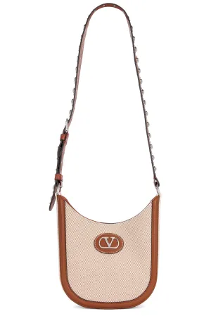 Antibes Small Hobo Bag in Naturale, Tobacco, Selleria, & Bia Rosso