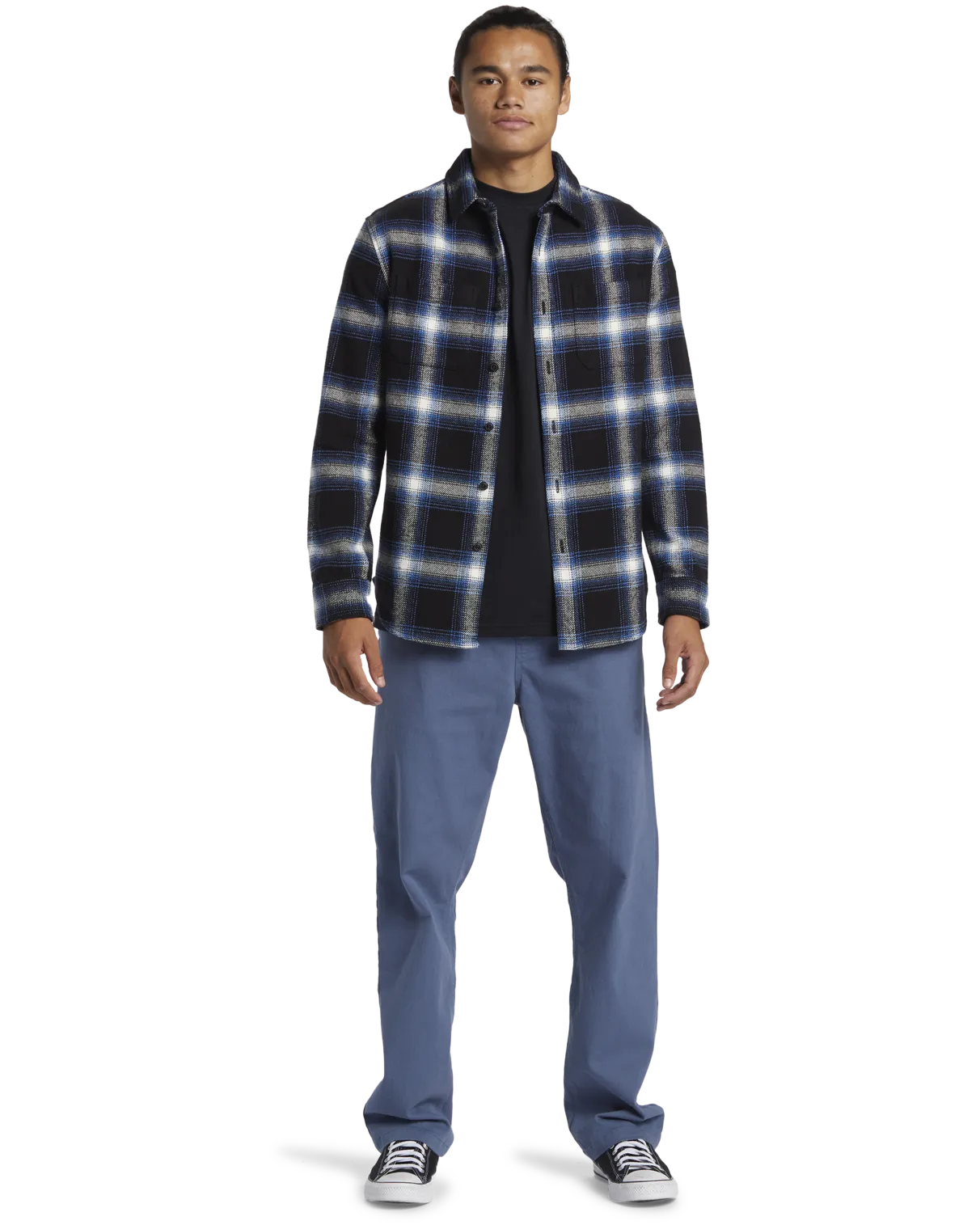 DNA Flannel Shirt in Black