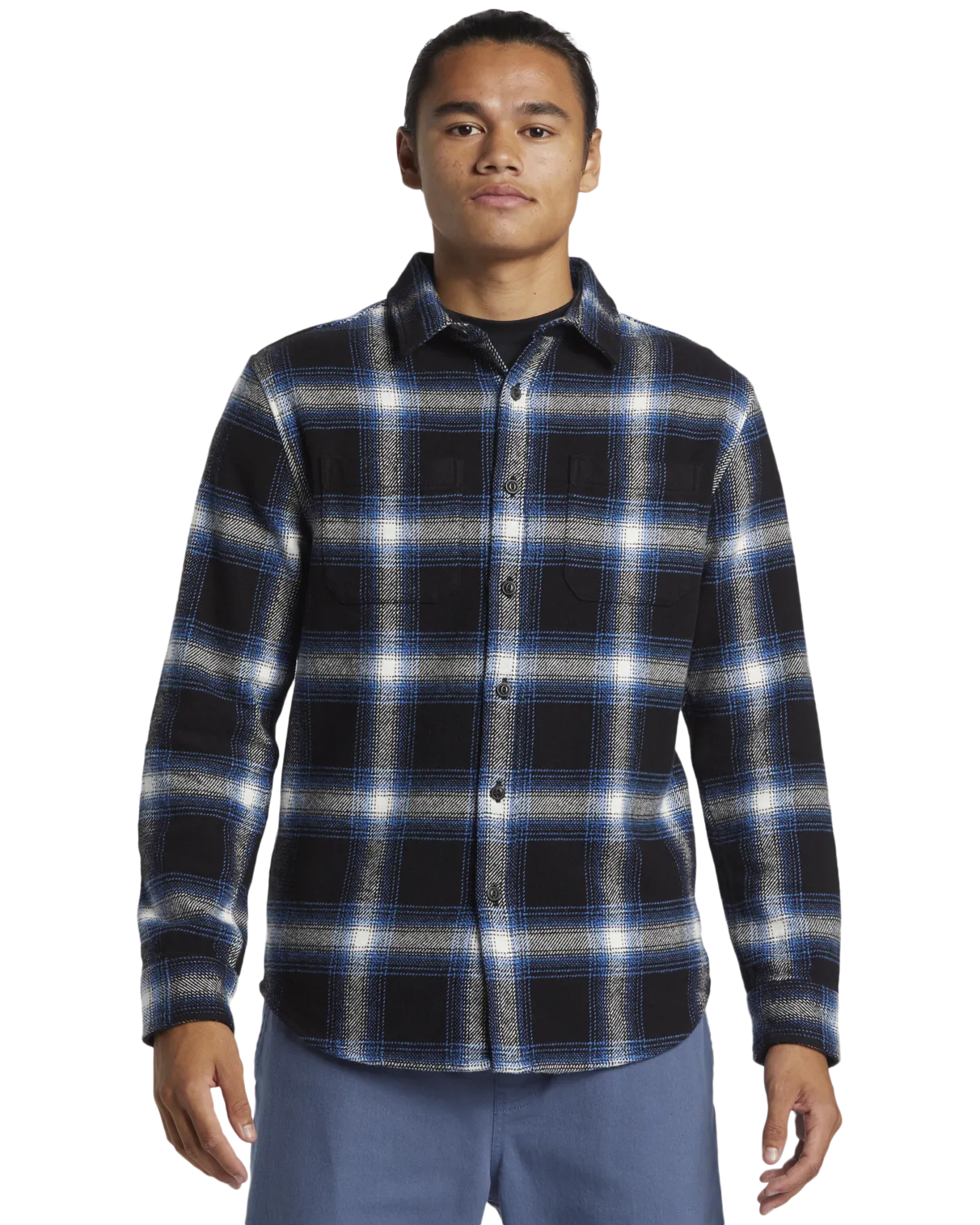 DNA Flannel Shirt in Black