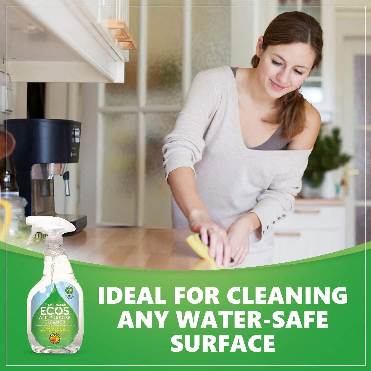 Earth Friendly Products ECOS Parsley Plus All Purpose Household Cleaner, 22 oz