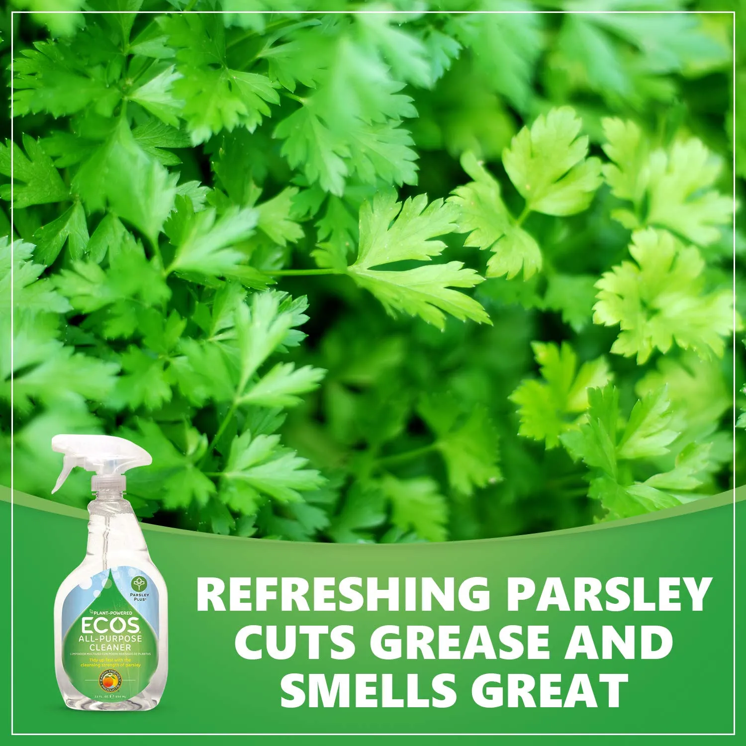 Earth Friendly Products ECOS Parsley Plus All Purpose Household Cleaner, 22 oz