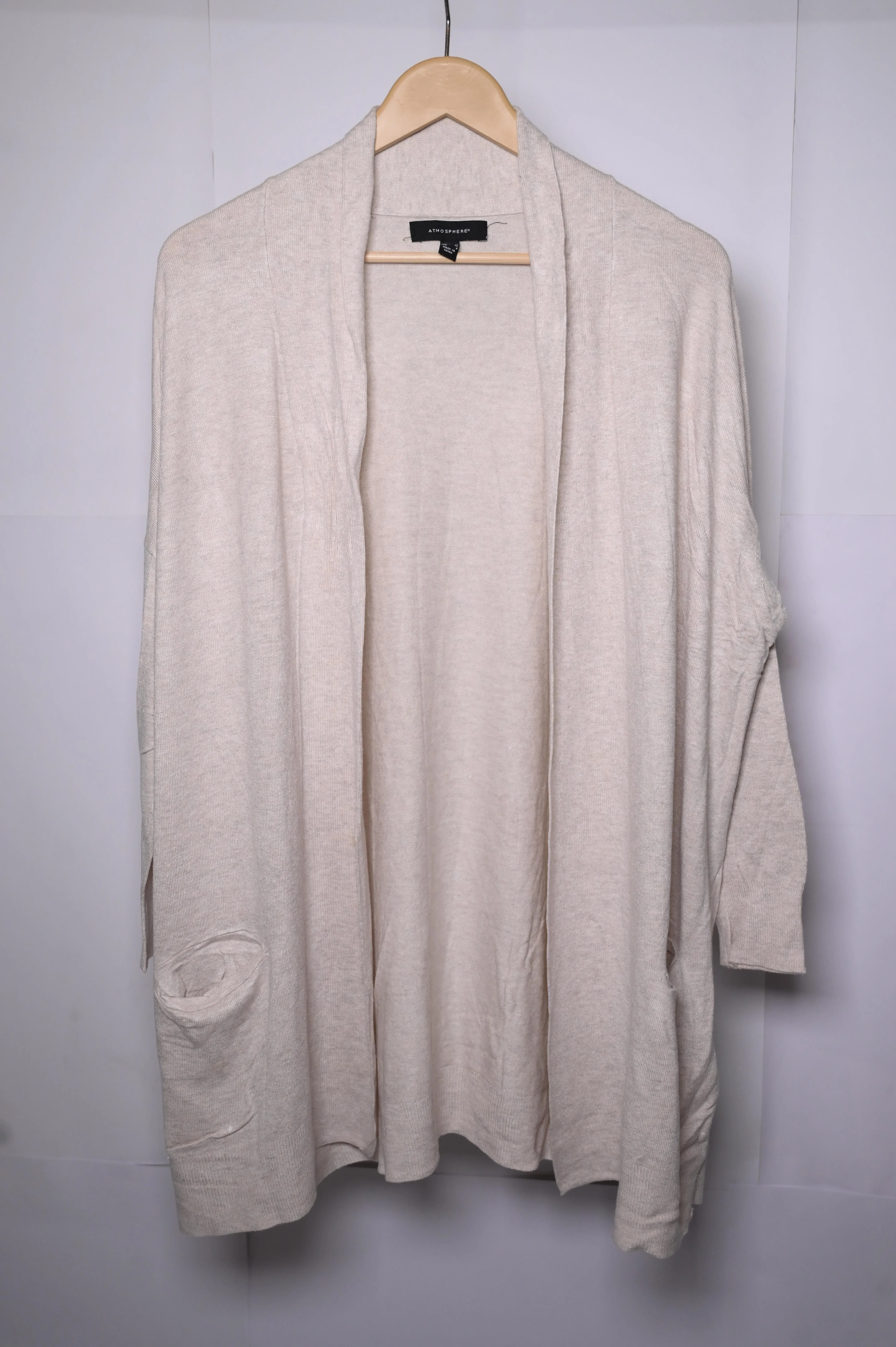 Elegant Off-White Viscose Shrug