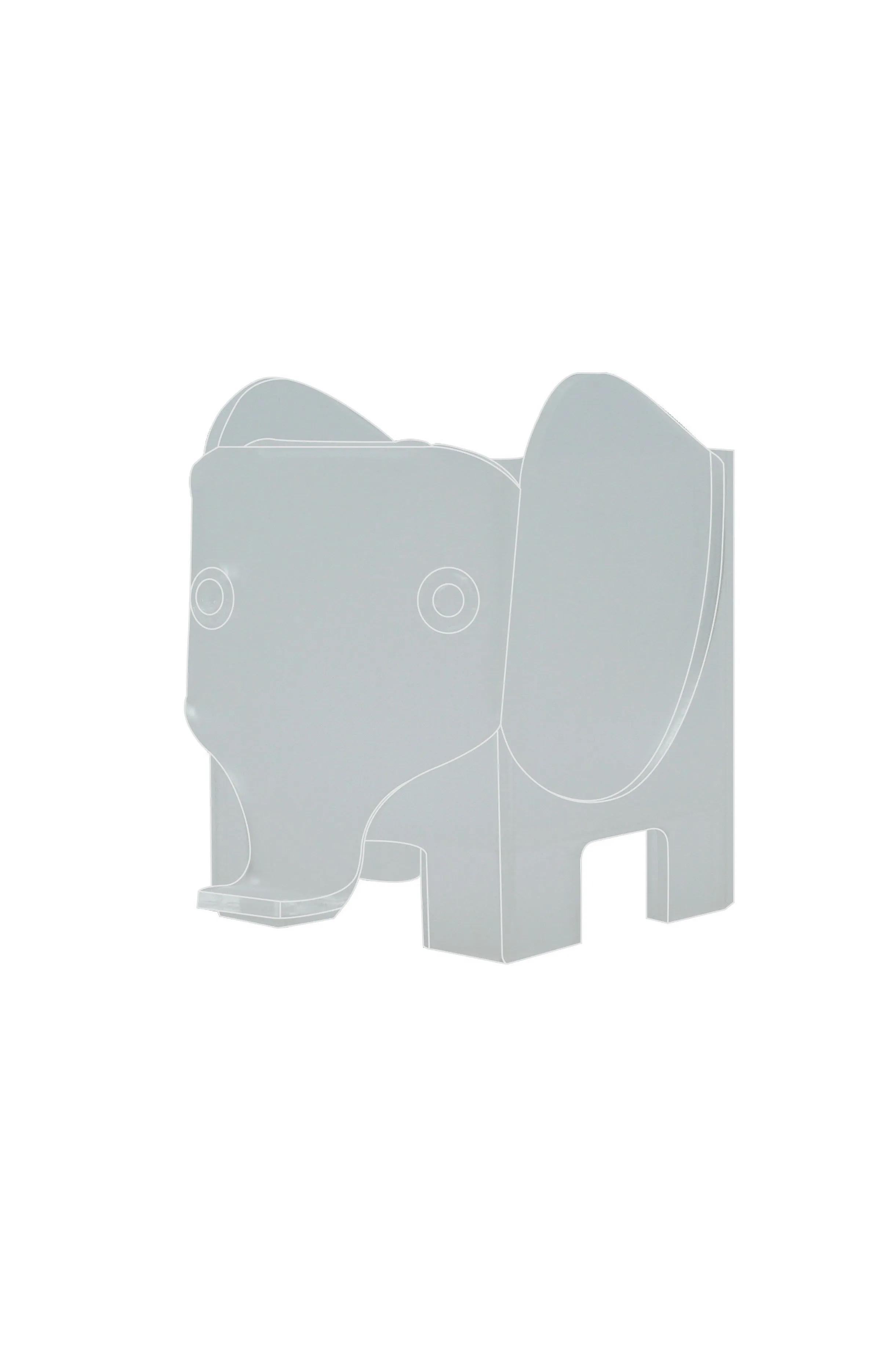 ELEPH ALL PURPOSE BOX : White