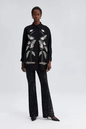Embroidered Oversized Shirt