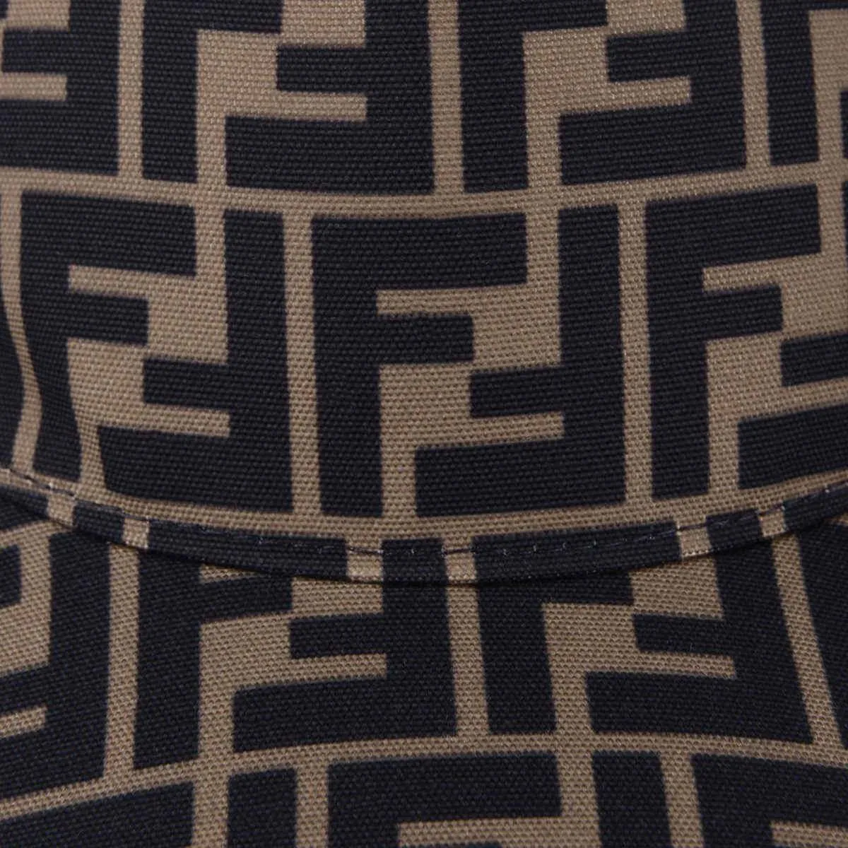 Fendi Kids Zucca Logo Cap in Brown