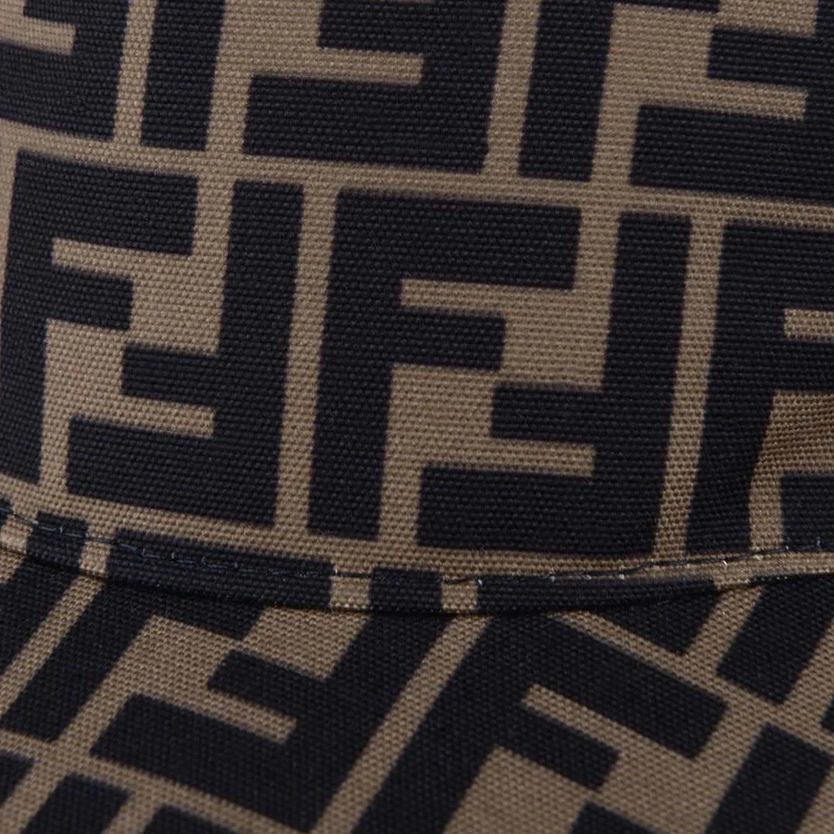 Fendi Kids Zucca Logo Cap in Brown
