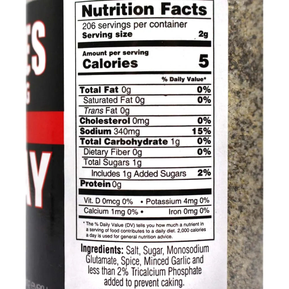 Heath Riles Authentic Everyday Rub 16 Oz Bottle Salt Pepper Garlic 14937