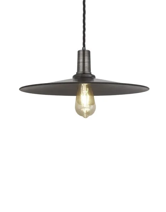 Industville Vintage Sleek Edison Pendant Light Flat