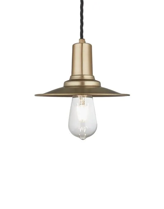 Industville Vintage Sleek Edison Pendant Light Flat
