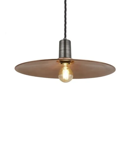 Industville Vintage Sleek Edison Pendant Light Flat