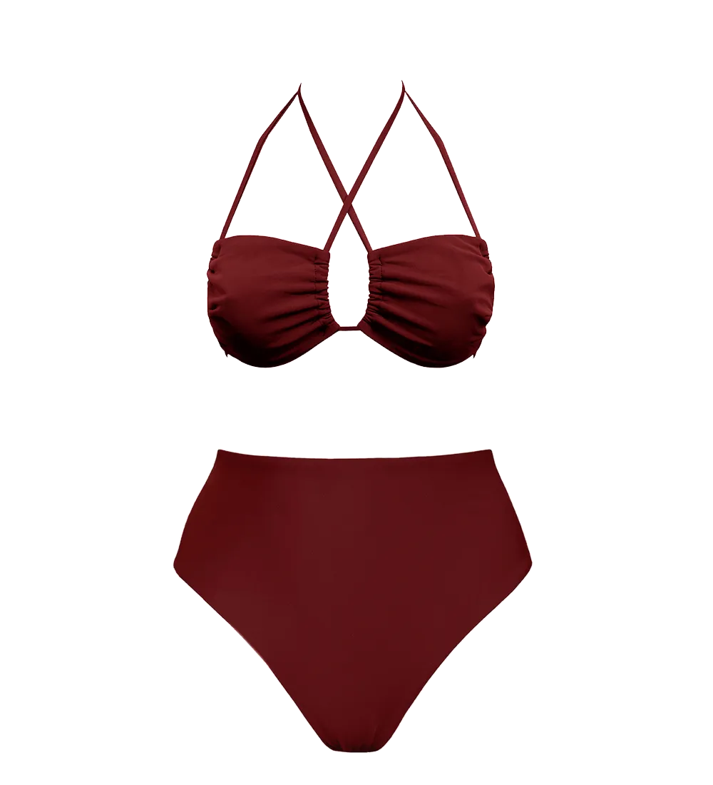 Low Versatile   Skyline High Bikini Set