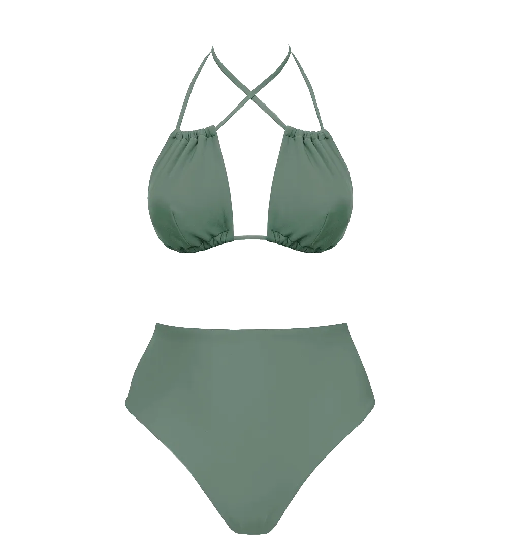 Low Versatile   Skyline High Bikini Set