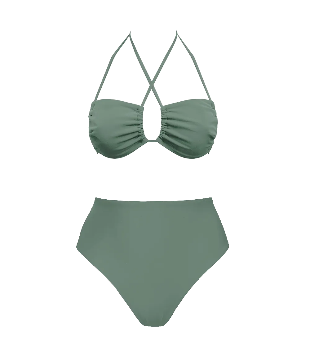 Low Versatile   Skyline High Bikini Set