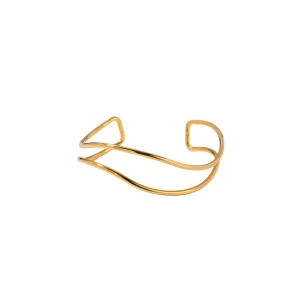 Minimalist Stainless Steel Cuff Bracelet