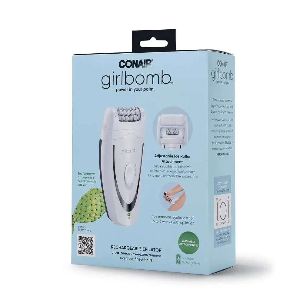 Open Box - Conair GIRLBOMB Rechargeable Epilator - GBE20