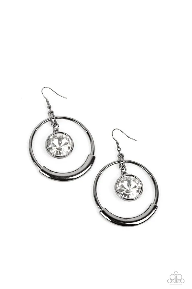Paparazzi Earring ~ Urban Echo - Black