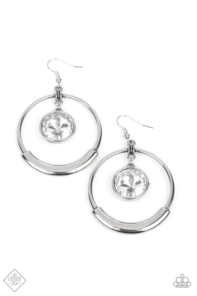 Paparazzi Earring ~ Urban Echo - White