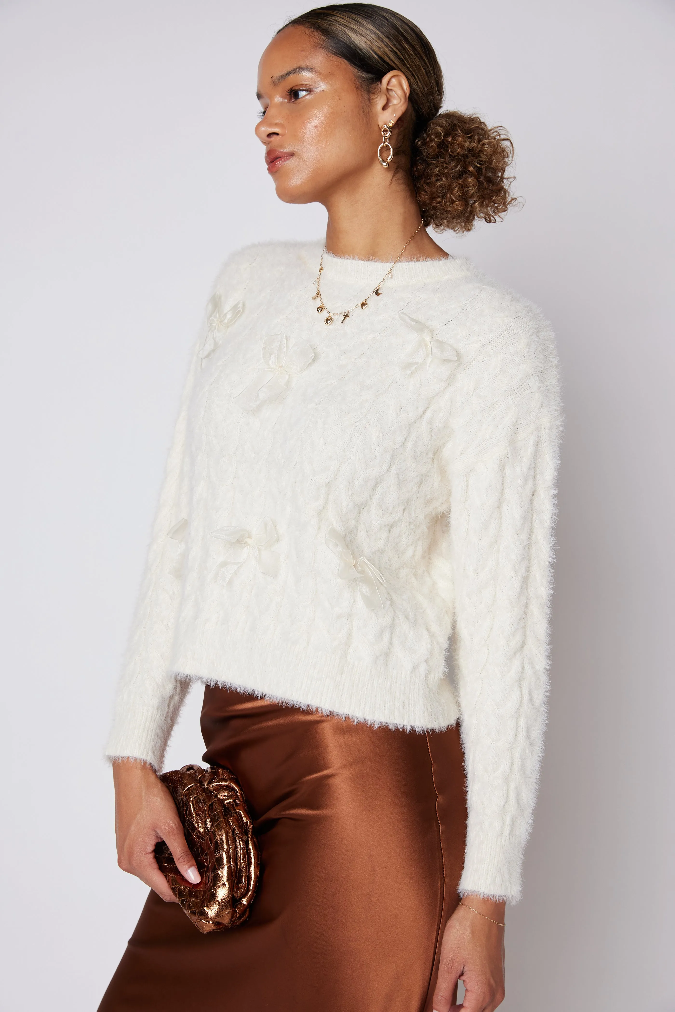 Ramsey Ribbon Twist Detail Sweater