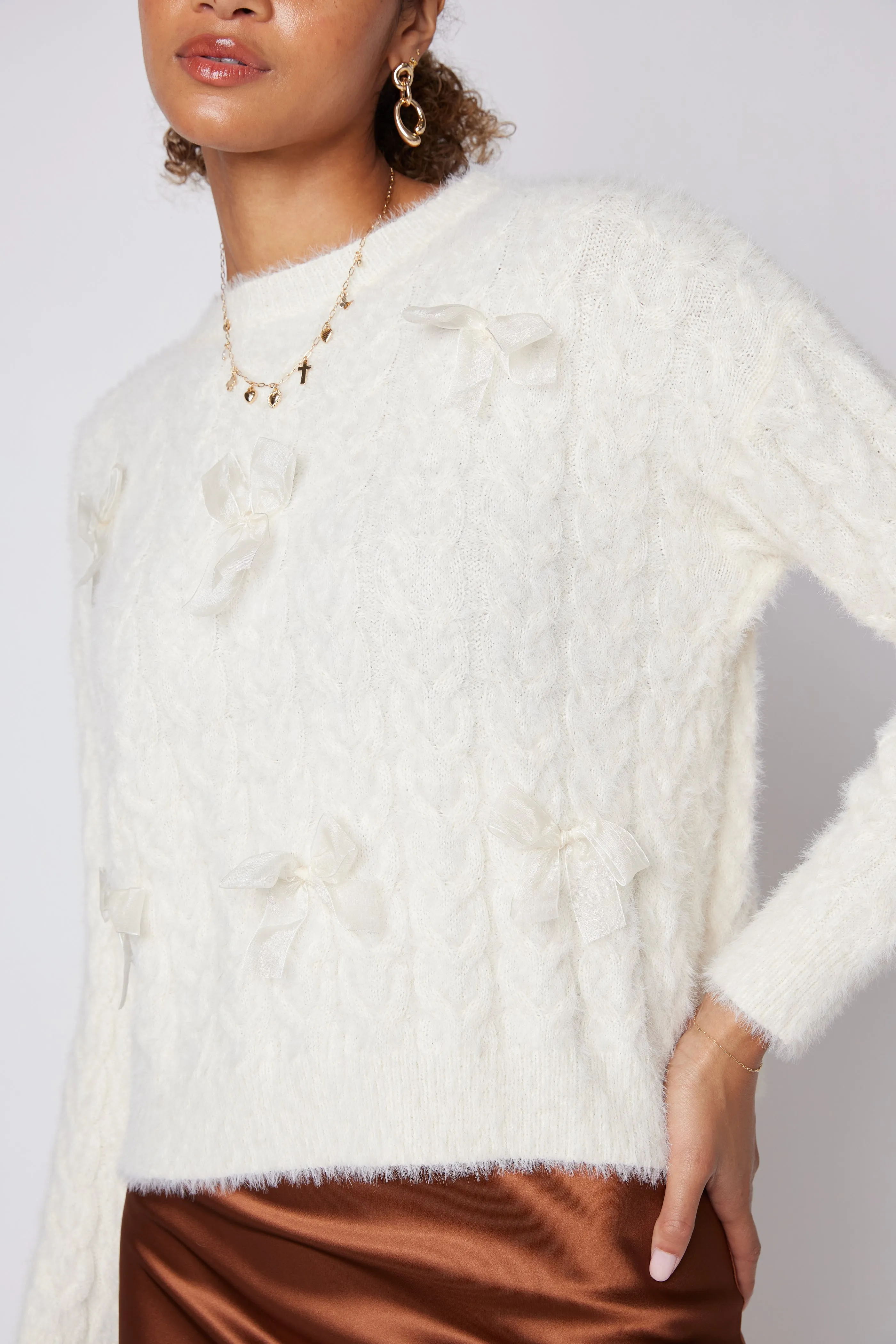 Ramsey Ribbon Twist Detail Sweater
