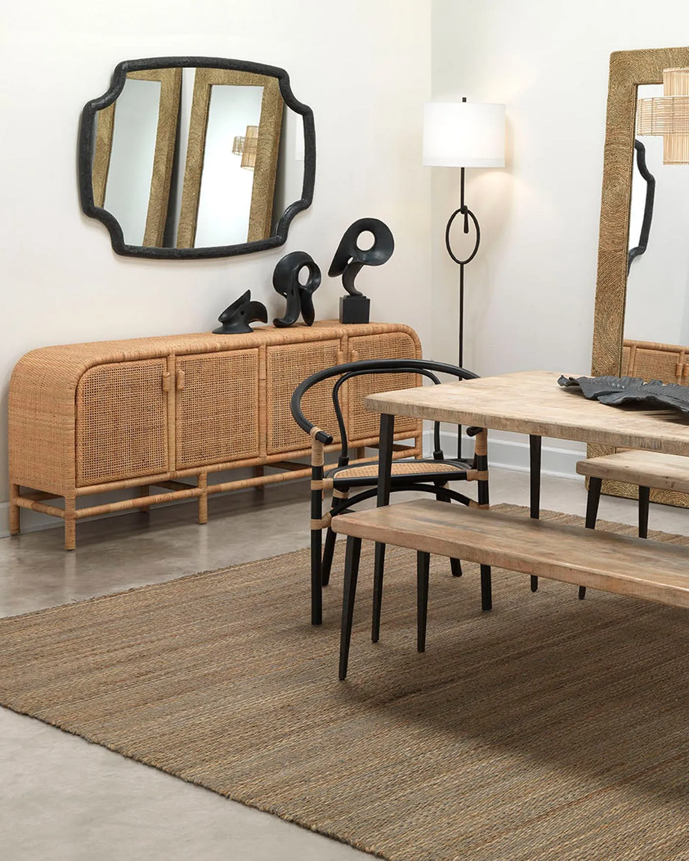 Selene Mirror - Charcoal