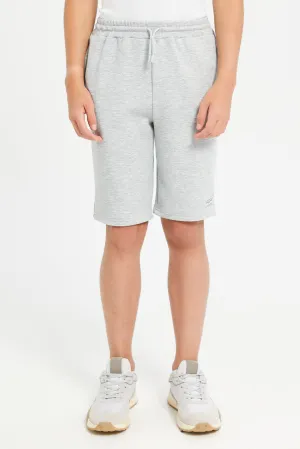 Senior Boys Grey Plain Shorts