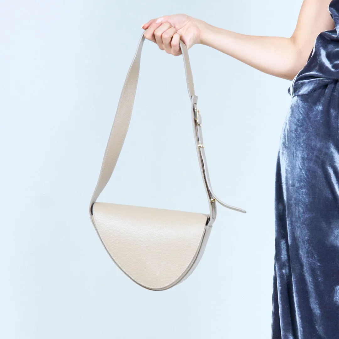 Sleek crossbody half-moon bag wholesale