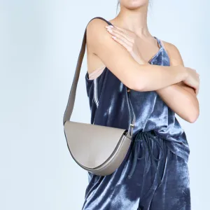 Sleek crossbody half-moon bag wholesale