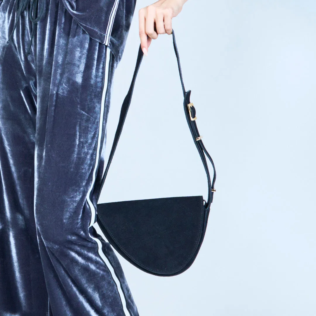 Sleek suede crossbody bag wholesale