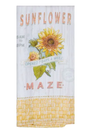 SUNFLOWER MAZE Dual Purpose Towel