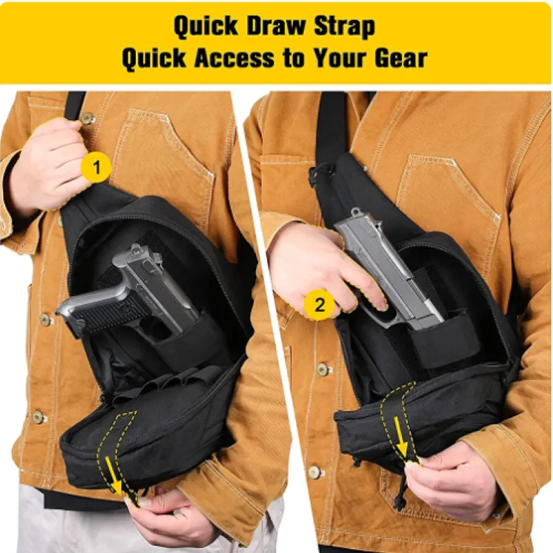 Tactical Chest Shoulder Concealed Gun Bag - Cf-139