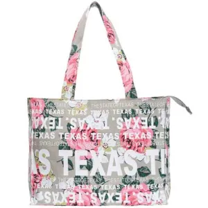 Texas Gray Flower Bag Canvas - Small