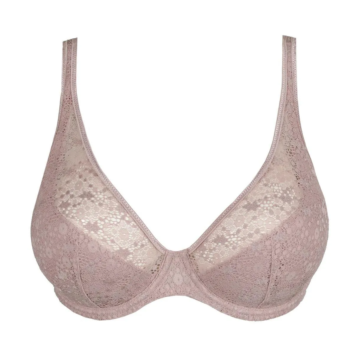Twist half padded plunge bra