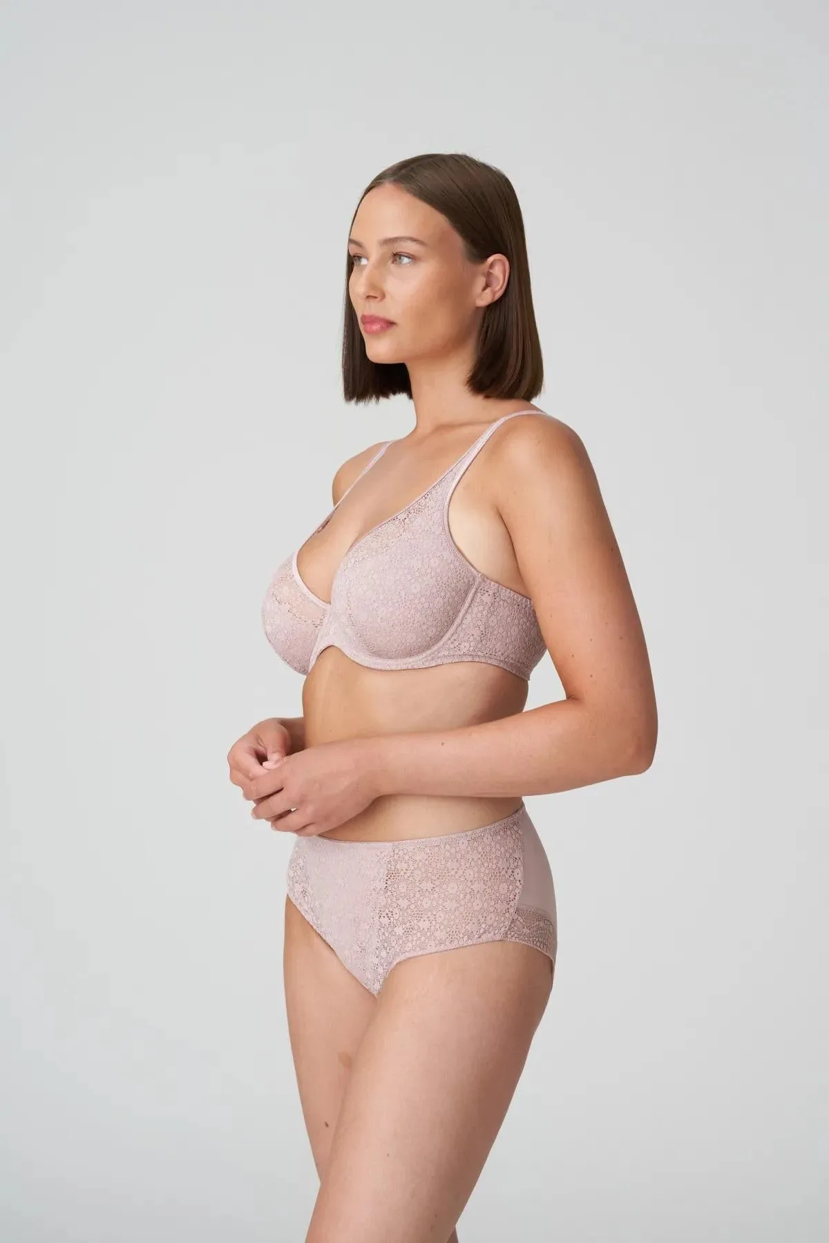 Twist half padded plunge bra