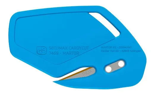 Utility Knife - Martor SECUMAX CARDYCUT, Stainless (100 PER BOX), 746912.16