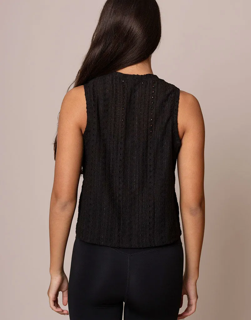 Valentina Eyelet Motion Tank