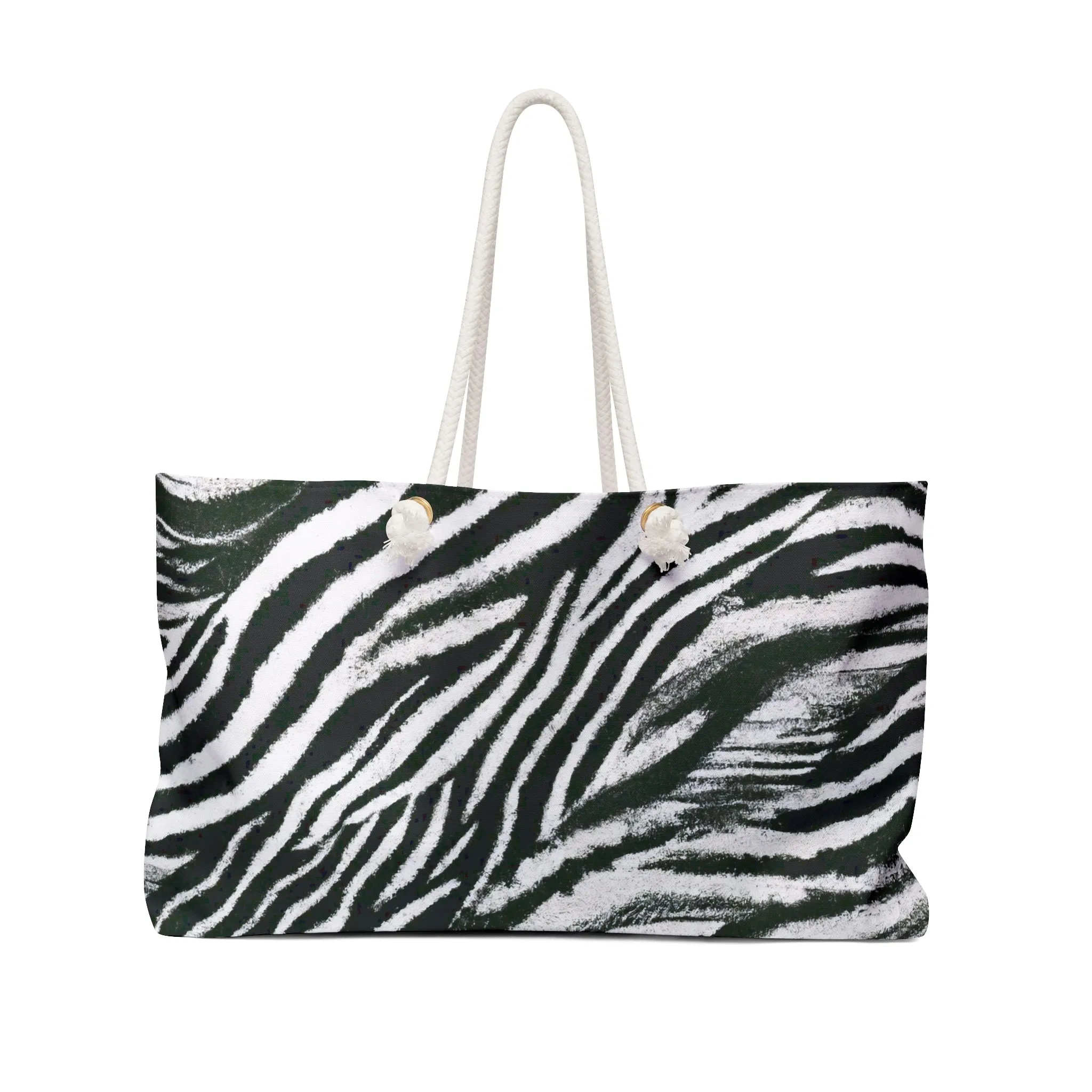 Vampire Art Beach Bag Weekender Bag - Grunge Zebra