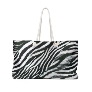 Vampire Art Beach Bag Weekender Bag - Grunge Zebra