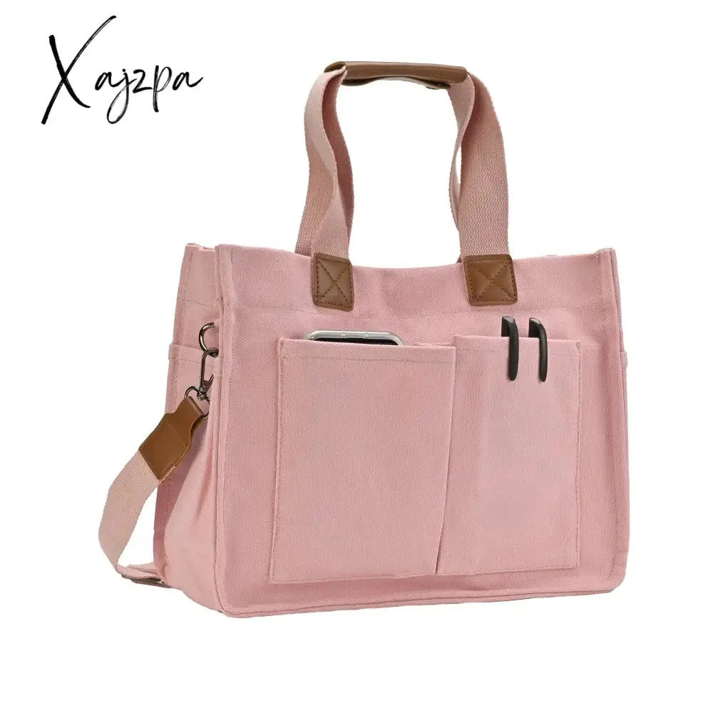 Vibrant Canvas Casual Chic Hobo Crossbody Messenger Shoulder Bag Tote - Spacious Multi-Pocket Design for Women Handbags - Stylish, Durable, and Practical Accessory for Daily Use