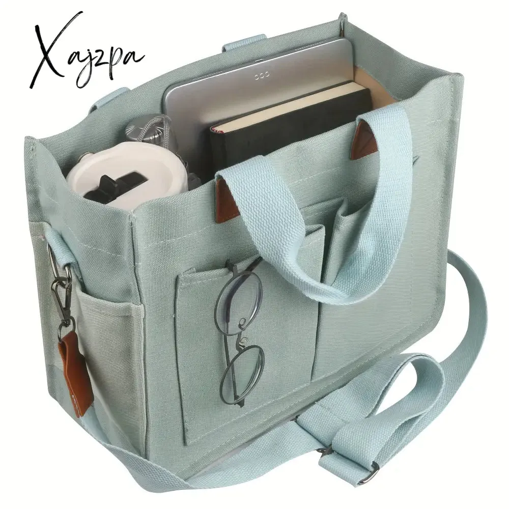 Vibrant Canvas Casual Chic Hobo Crossbody Messenger Shoulder Bag Tote - Spacious Multi-Pocket Design for Women Handbags - Stylish, Durable, and Practical Accessory for Daily Use