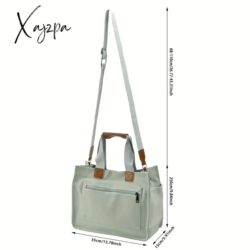Vibrant Canvas Casual Chic Hobo Crossbody Messenger Shoulder Bag Tote - Spacious Multi-Pocket Design for Women Handbags - Stylish, Durable, and Practical Accessory for Daily Use